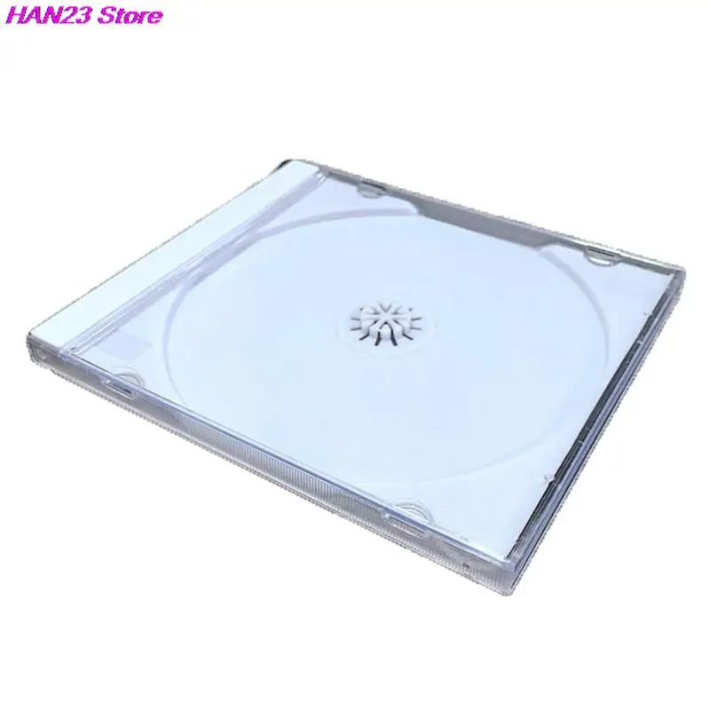 Transparent Bottom CD Box 1PC Empty CD Case PP Plastic Case Capacity 1-2 Discs