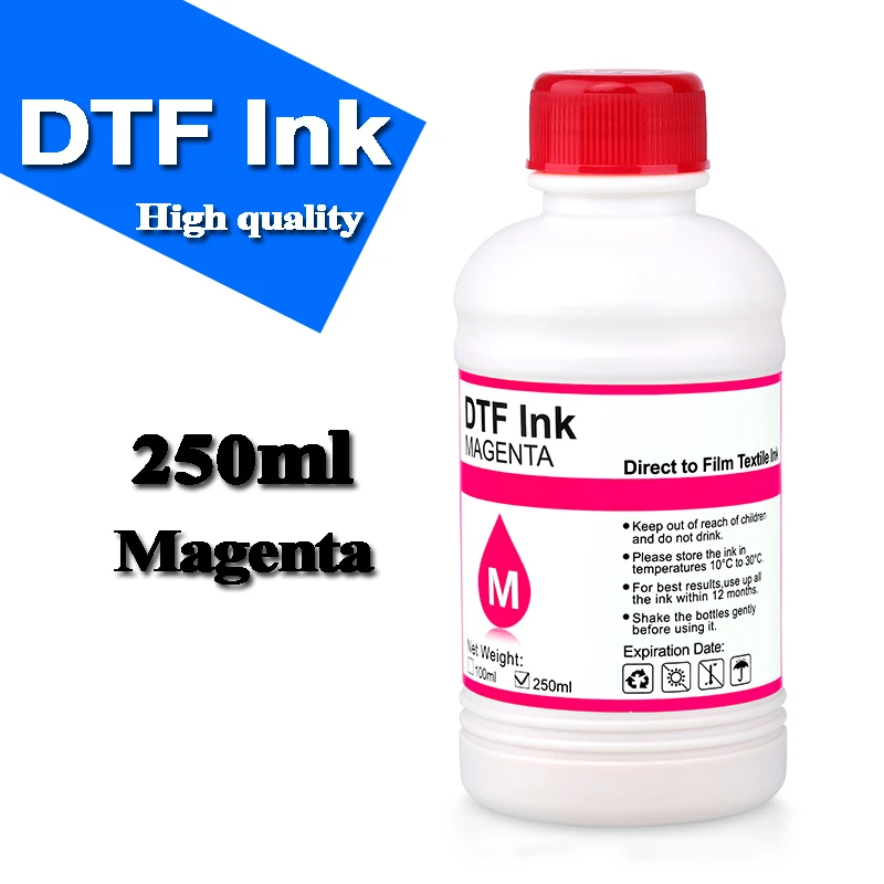 DTF Ink 250ML And Cleaning Liquid For Direct Transfer Film For PET Film DTF Ink All Desktop Large Format Printer