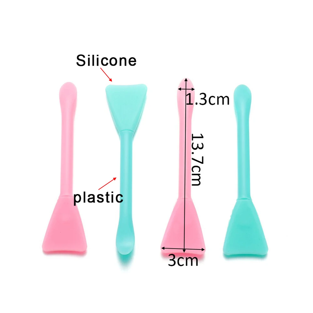 Multifunction Stirring Brush Soft Silicone Brush Powder Spoon Epoxy Resin Tools for DIY Resin Mold Easy To Clean Glue 5Pcs stirring brush