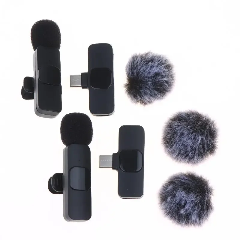 1PCS K9 무선 라 발리에 마이크 미니 오디오 비디오 녹화 마이크 전화 안드로이드 노트북 라이브 게임 휴대 전화 마이크