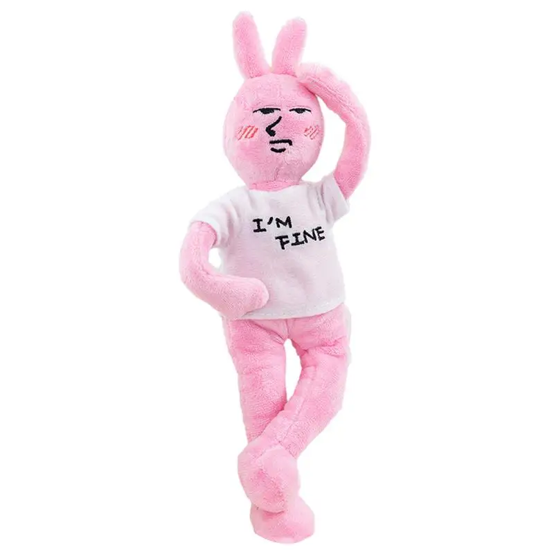 new kawaii radish rabbit doll plush toy cute plush rabbit stuffed animal doll girls sleep with sofa pillow room decoration doll Stuffed Bunny Cute Stuffed Animal Rabbit Stuffed Doll Plush Toy With Movable Limbs And Cute Facial Expressions For Girl's Room