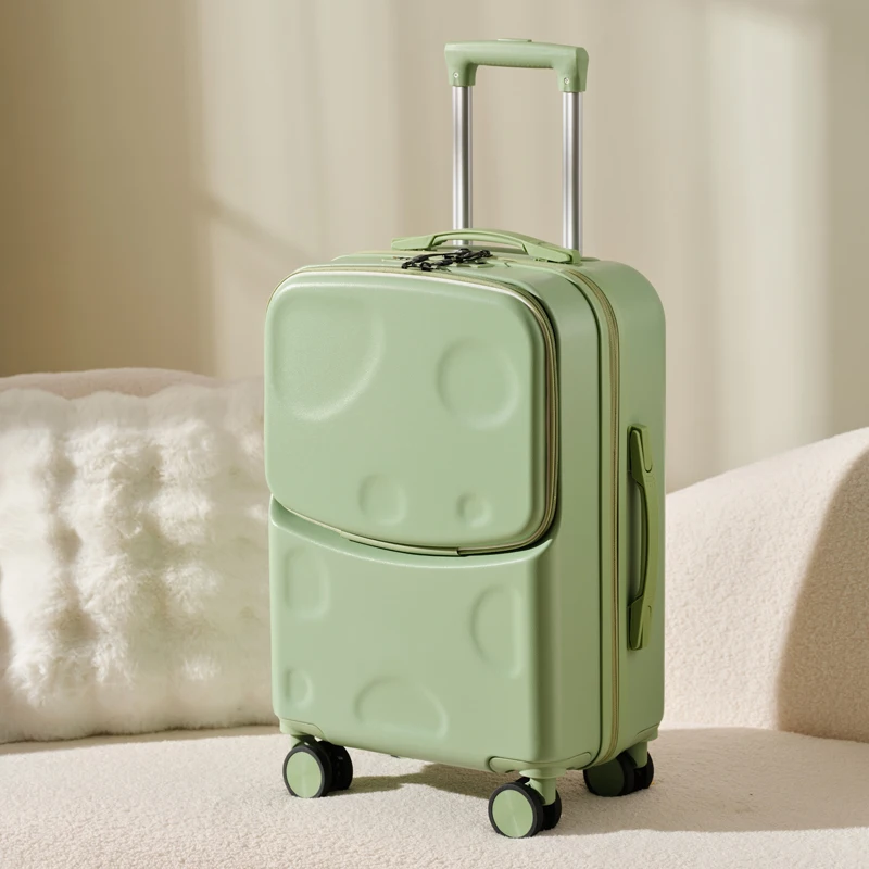 Handbagage koffer met frontopening usb-poort en bekerhouder_voghion.com