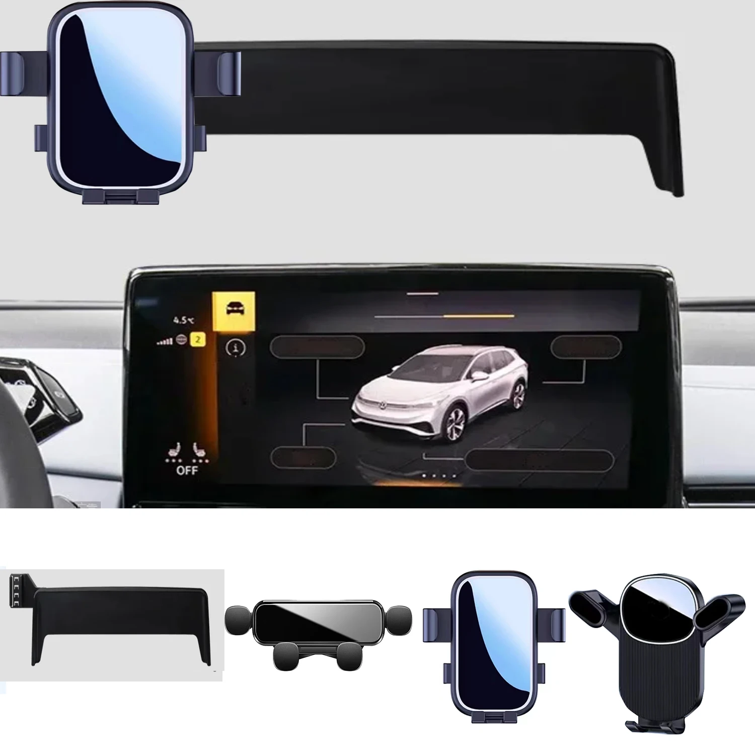 

Автомобильный держатель для Volkswagen VW ID6 Crozz 2021-2022 2023 12 дюймов, подставка для GPS, Специальное крепление, кронштейн, аксессуары