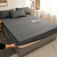 WASART Elastic fitted sheet mattress protector cover couple bedroom luxury double bed bedding queen king size bedsheet 90/150cm 1