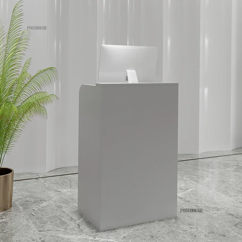 Nordic Reception Desks Supermarket Convenience Store Mini Cashier Desks Multifunctional Furniture Bar Table Counter Tables C