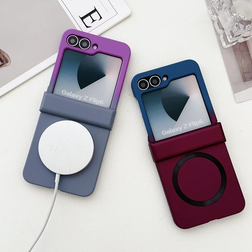 Vibrant Color Shockproof MagSafe Case with Hinge Cover for Samsung Galaxy Z Flip