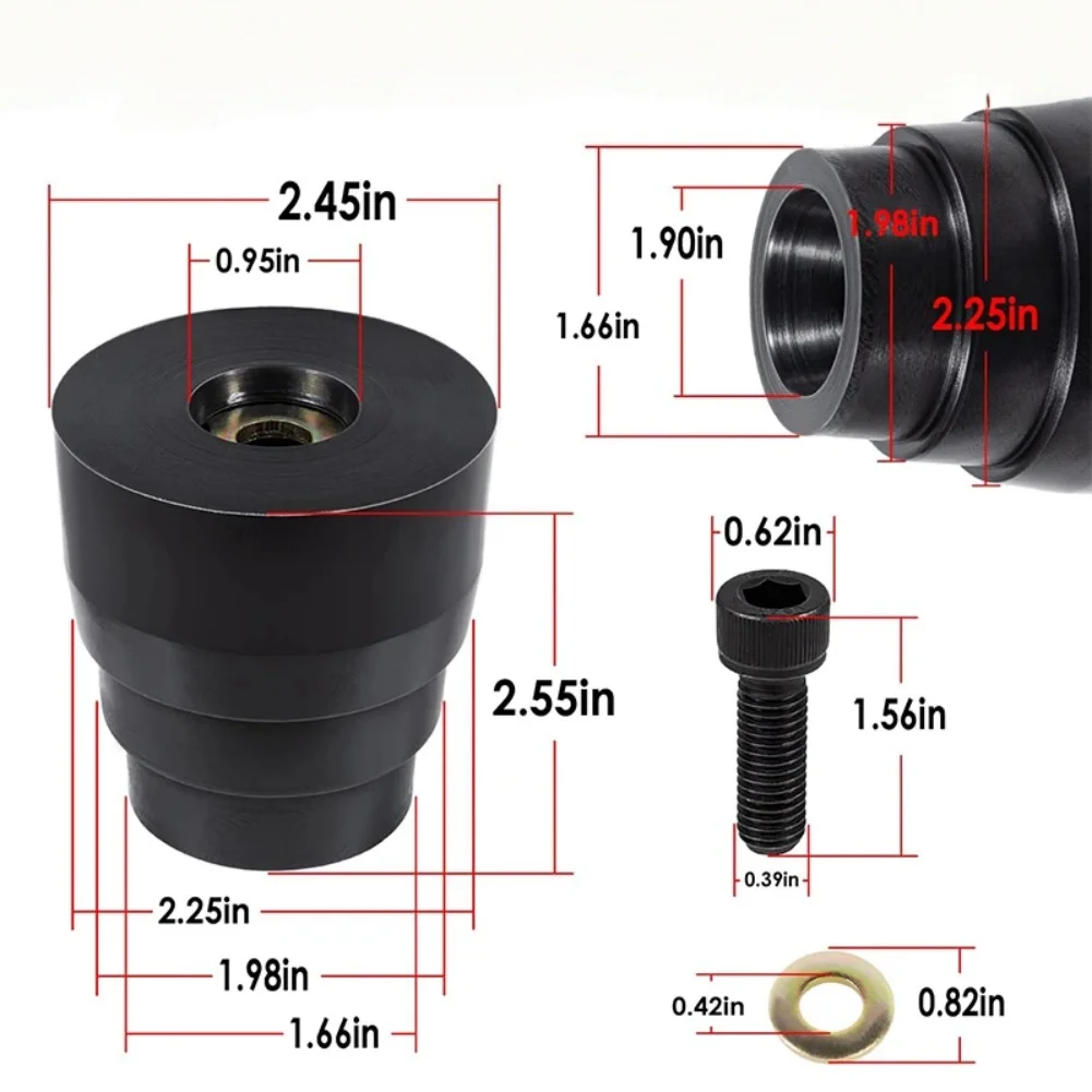 리어 범프 스톱 세트(2개) OEM:8.9104G 토요타용 4Runner 1996-2009 2WD/4WD 세단, 트럭 및 SUV용, 블랙.