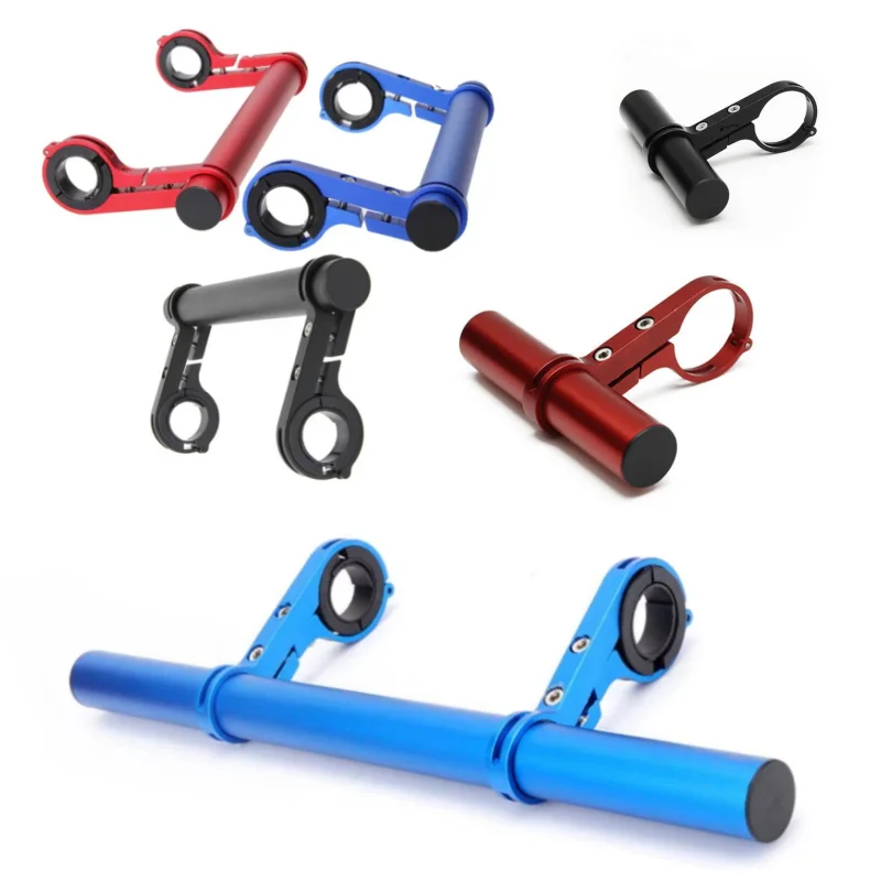 Bicycle Accessories 10/20/30CM Aluminum Alloy Bicycle Handlebar Extender Bike Front Light Bracket Lamp Flashlight Bracket Accessories
