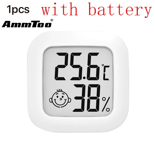 Smiley Mini LCD Digital Thermometer Hygrometer Indoor Room