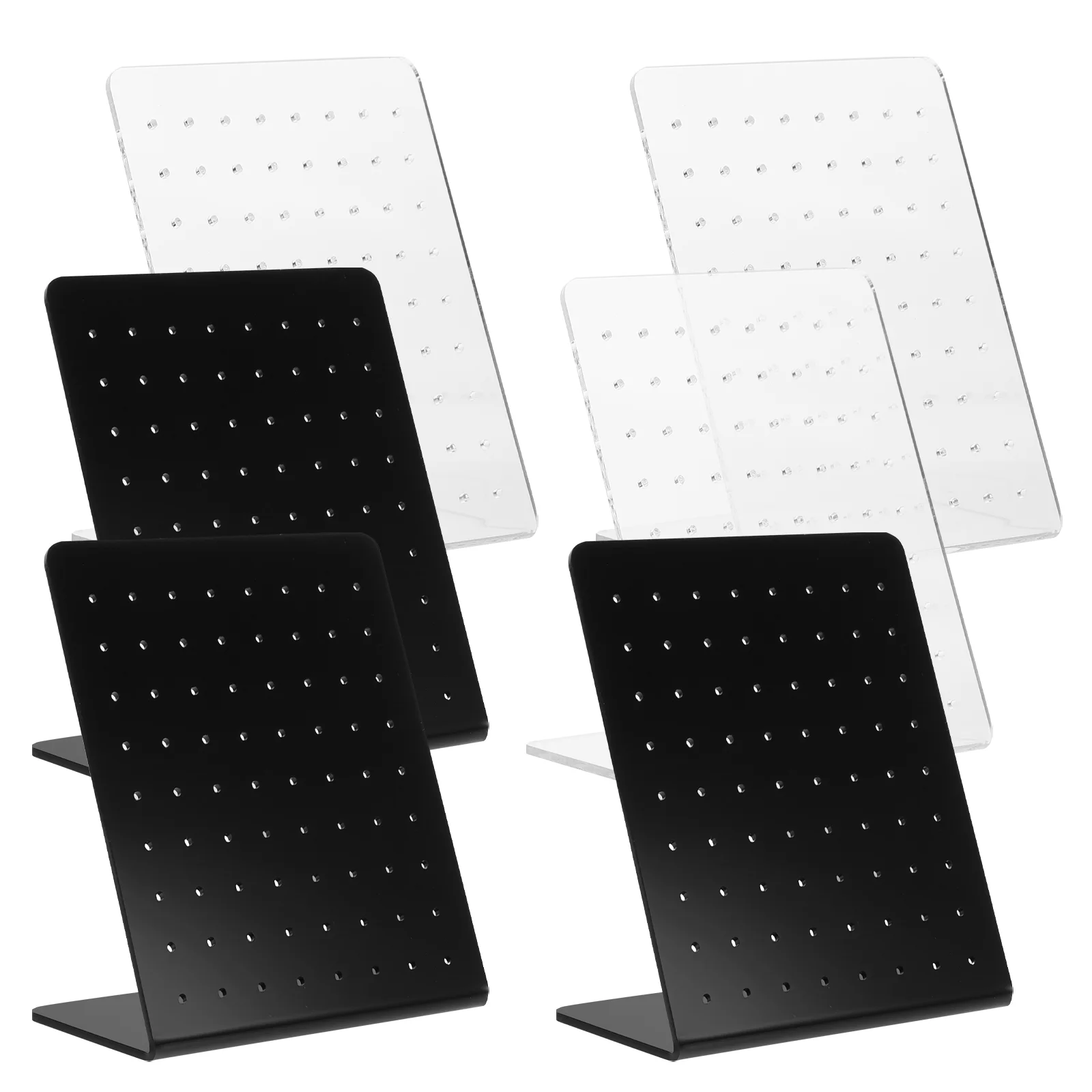 

6 Pcs Acrylic Jewelry Stand Earrings Storage Holder Accessories Women Display Rack Showing