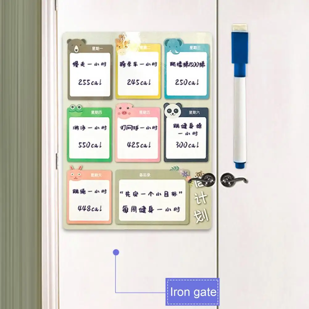 Durable Important Appointments Magnetic Daily Schedule Pad Thickened Decorative Magnetic Planner Sheet