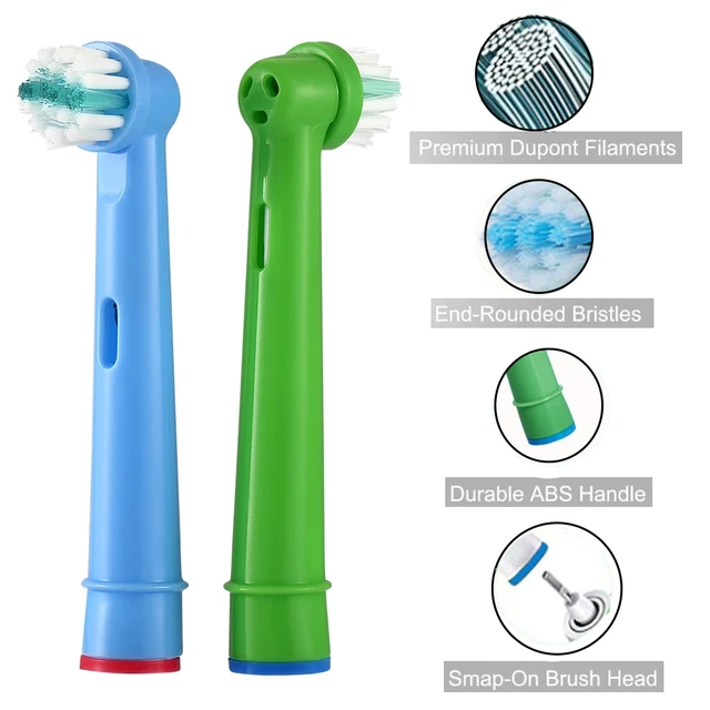  Cabezales de repuesto compatibles con Oral B Braun, paquete de  4 cabezales de cepillo de dientes eléctricos profesionales, cabezales de  cepillo de limpieza sensible para Oral-B 7000/Pro : Salud y Hogar