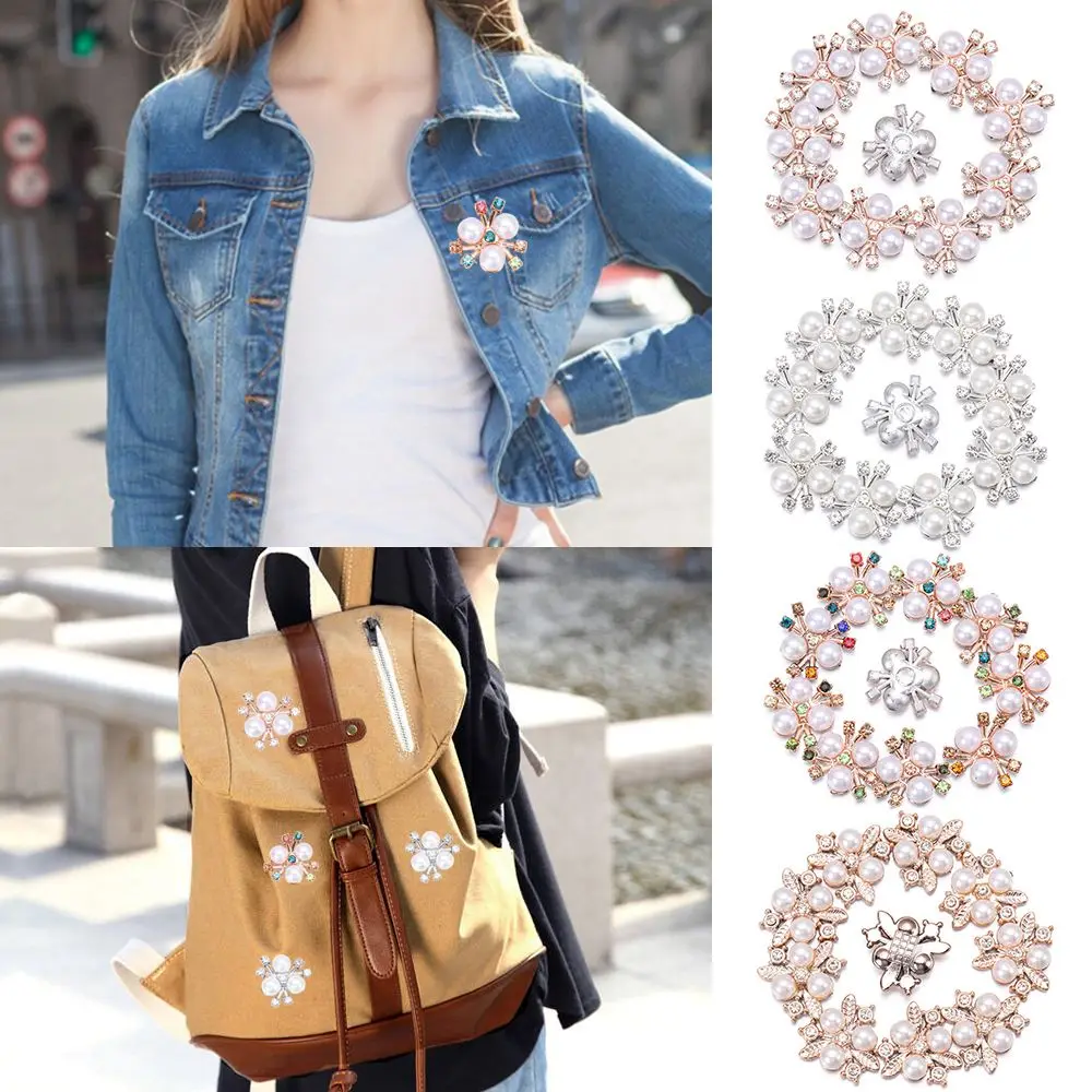 Pearl Rhinestone Buttons for DIY Crafts and Sewing