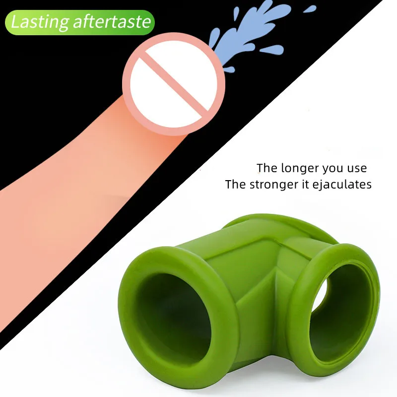 Penis Ring Silicone Ball Stretcher Scrotum Testis Restraint Male Ejaculation Delay Sex Toys For Men