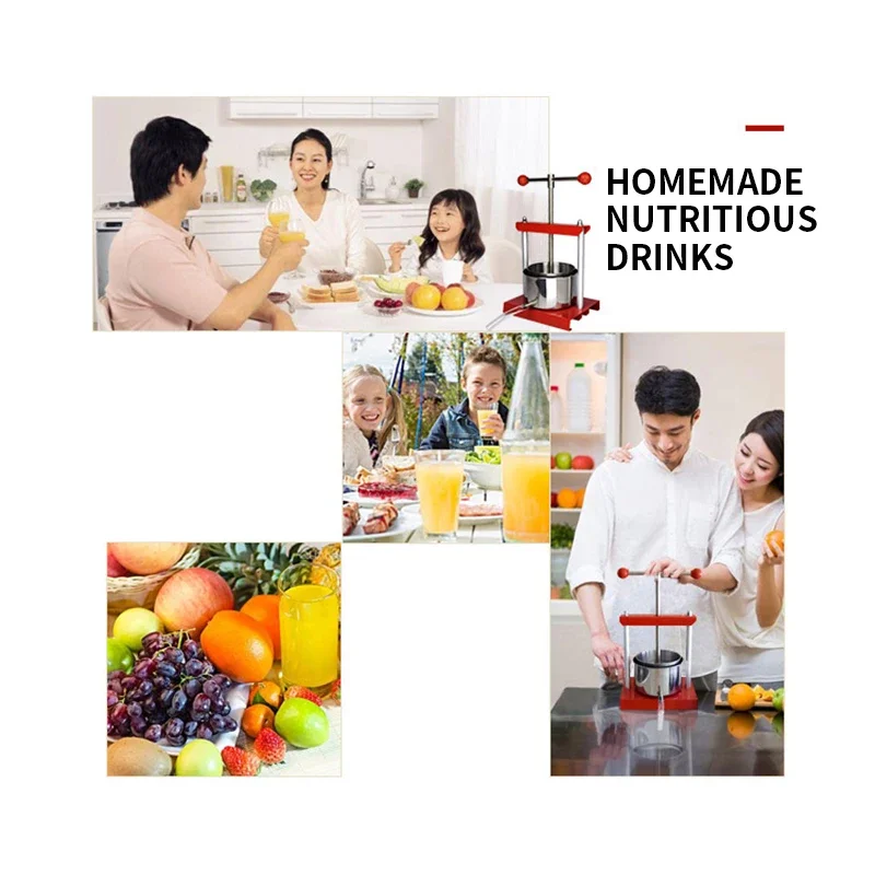 Stainless steel squeezer 2L household screw squeezer Chinese medicine juice residue juice separation squeezer food grade 4