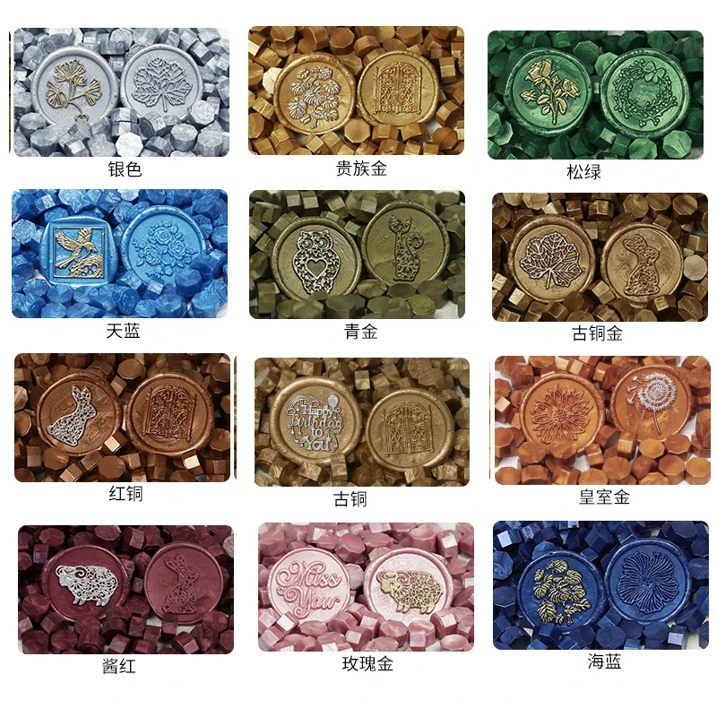 Metallic Wax Particles for Wedding Invitation Sealing
