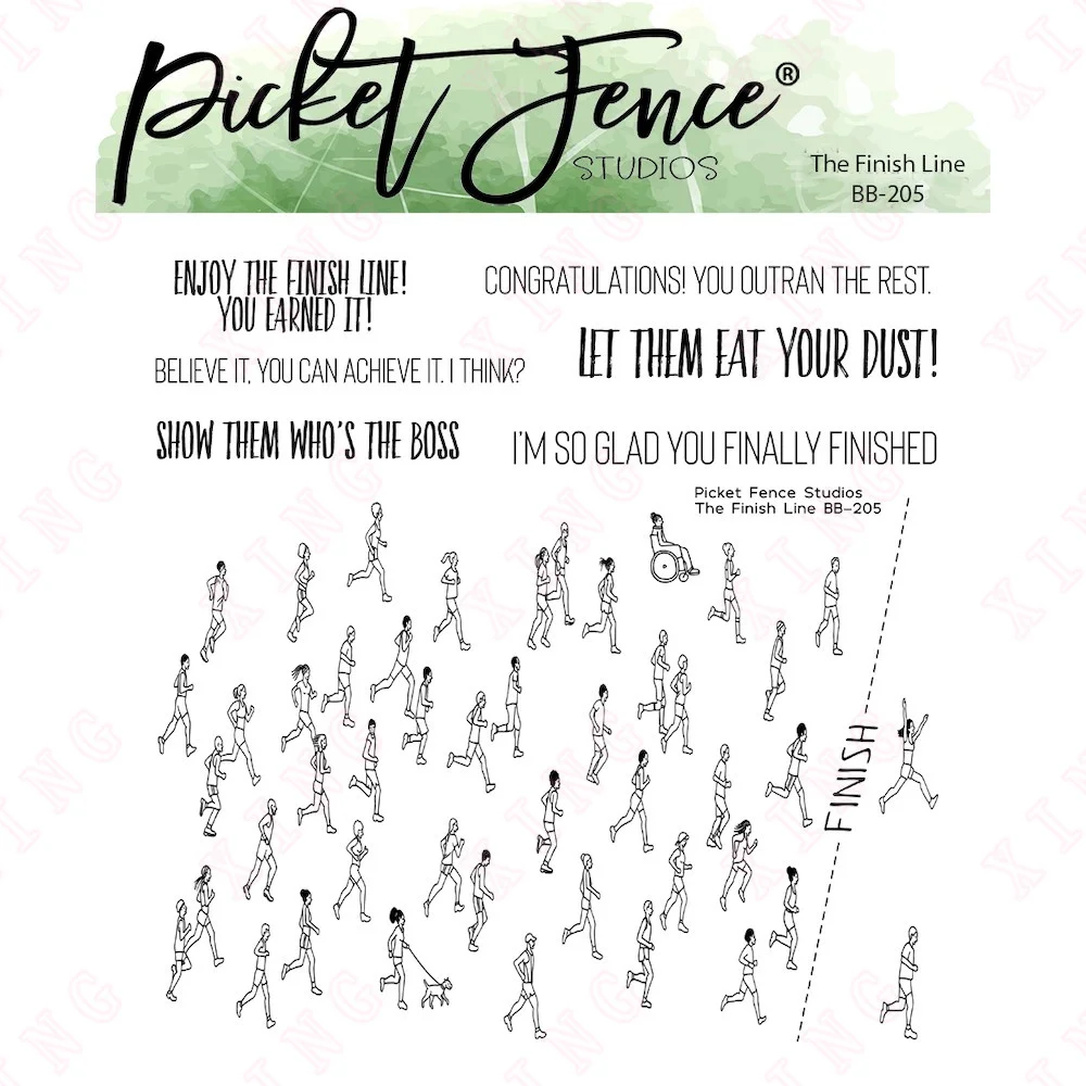 

New Arrival the Finish Line Silicone Stamps Scrapbook Diary Embossing Cut Die 2023 Album Decoration Craft Diy Greeting Card Mold