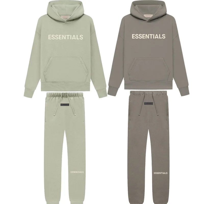 

Letter Hooded Fleece Sets Child's Chest Flocking Printed Loose Unisex Pullover Suits Classic Versatile Cozy Kid's Hoodie+Pants