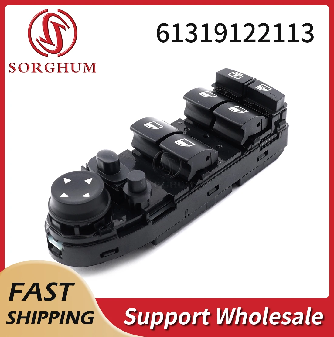 

Sorghum 61319122113 Car Electric Power Window Switch Button For BMW 5 E60 E61 520i 523i 525d 525i 528i 530i 540i 550i 2003-2010