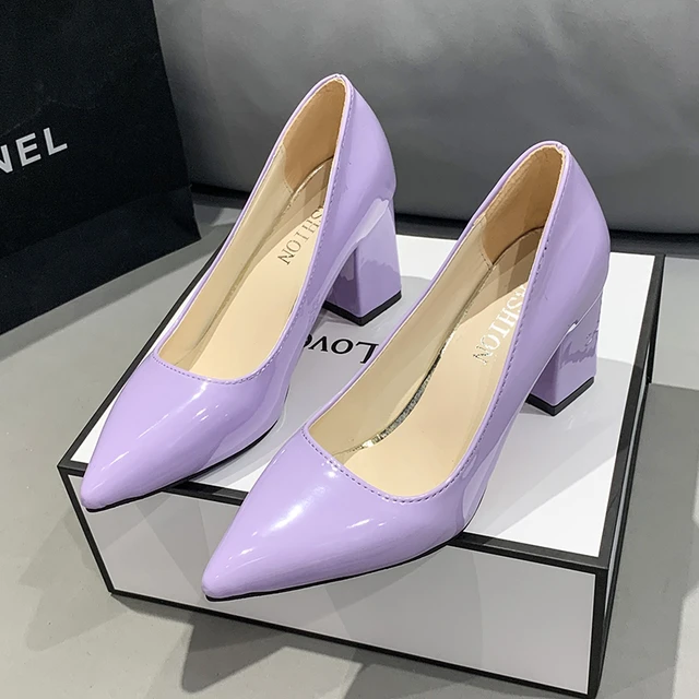 2022 New Spring Pumps Fashion High Heels Shoes Women Slip on Ladies Pumps for Party Dress Candy Shoes Big Size 33-45 Mujer 1