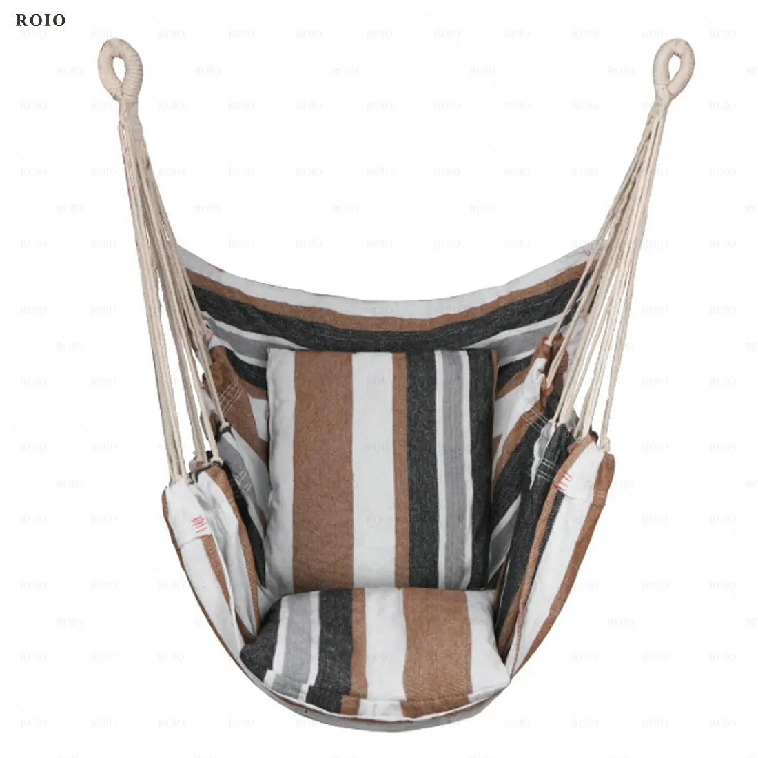 Outdoor Hammock Swing Chair Thicken Canvas Portable Relaxation Steady Seat Pillow Travel Camping