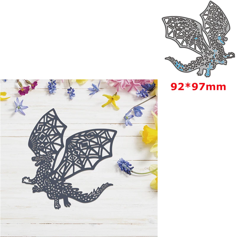

Dragon Paper Cut Metal Cutting Dies Set DIY Scrapbooking Crafting Knife Mould Blade Punch Stencils Die Cut Mold 2022 New