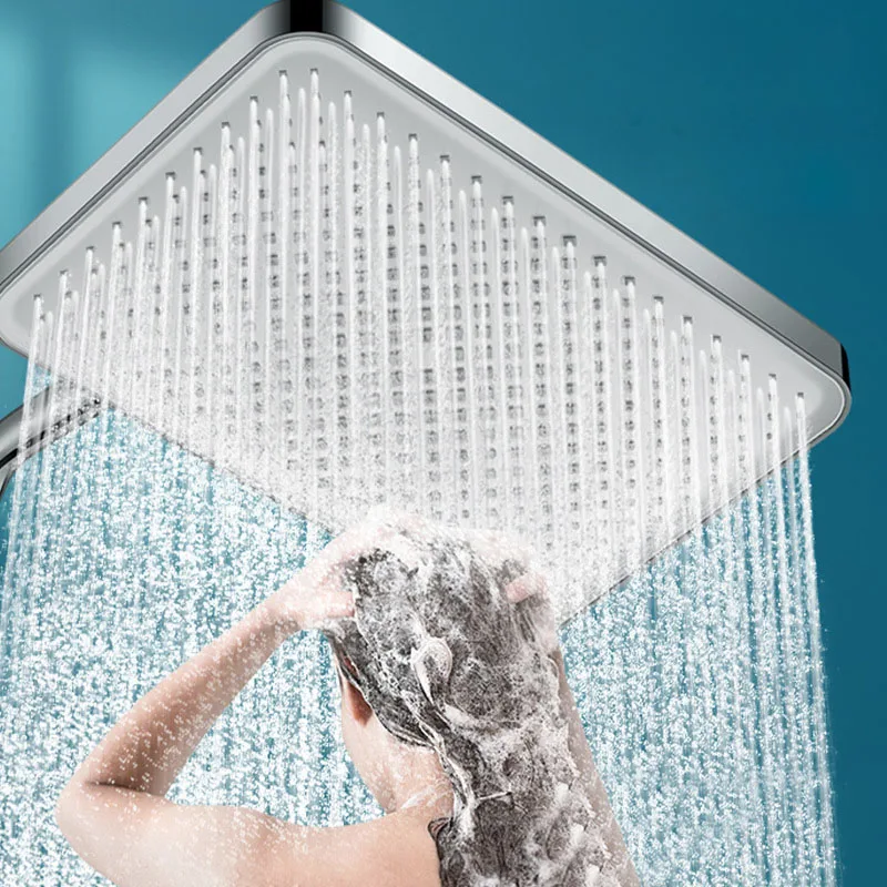 BigRainfallShowerHeadHighPressureSilverRainShowerHeads