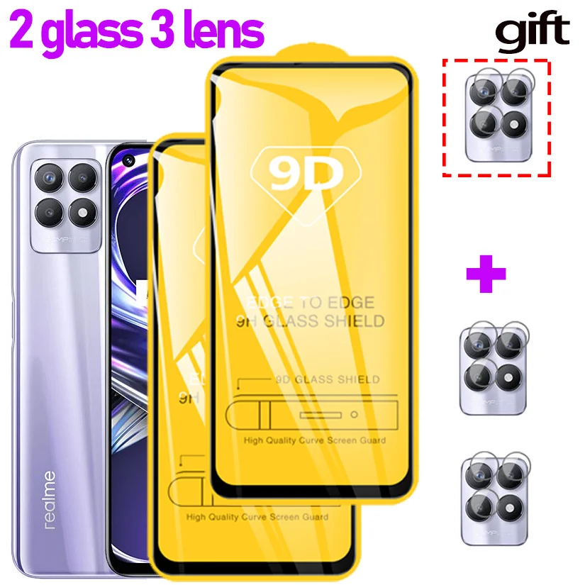 1-5PCS-Tempered-Glass-For-Realme-8i-Glass-Screen-Protector-Camera-Lens ...