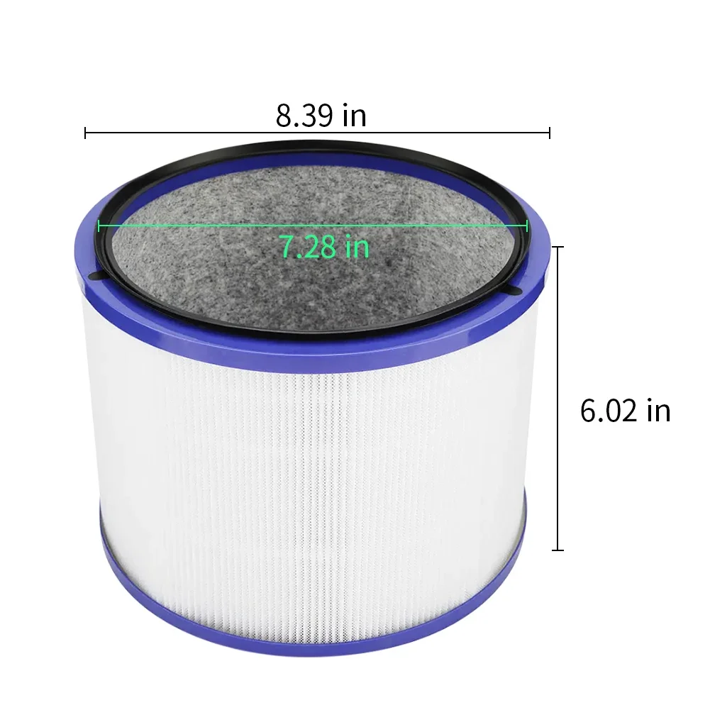 Filtre HEPA installé dans un purificateur Dyson Pure Hot+Cool Link