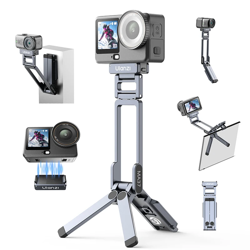 Ulanzi MA37 Quick Release Mini Tripod for DJI Osmo Action 6 / Osmo Nano Vlog Selfie Food Exploration Fitness Sports Event Record - Ảnh 2
