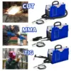 CT418 TIG/ MMA/CUT TIG Welder, Inverter 3 in 1 Welding Machine,180A TIG/ MMA 40A CUT ,Portable Multifunction Welding Equipment 4