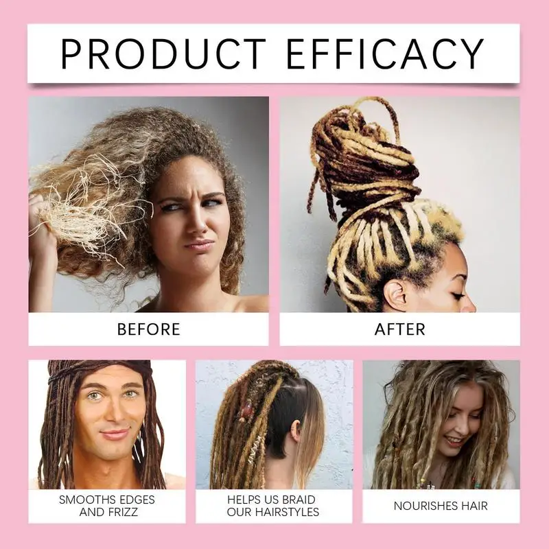 Dirty Braid Hair Gel 100g Dirty Braid Styling Gel Moisturizing Hair Control Cream Natural Ingredients Good For Twist Locs