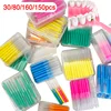 30/80/150/160Pcs I-type push pull interdental brush 0.6-1.5Mm Cleaning Between Teeth Oral Care Orthodontic I Shape Tooth Floss 1