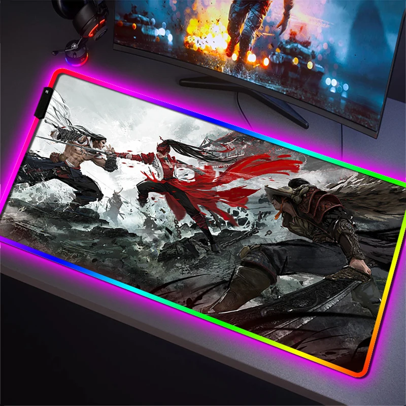 RGB Mouse Gaming Accessories Backlight Gamer Keyboard Pad Naraka