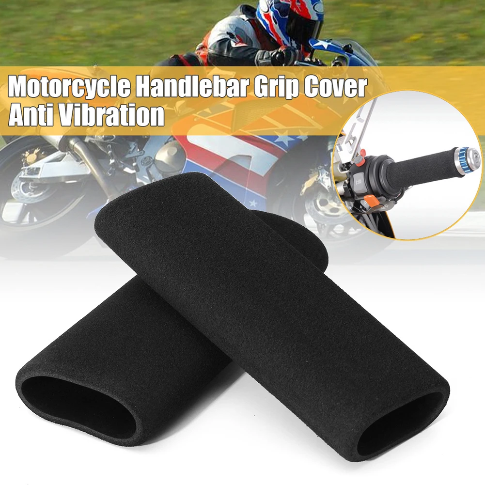 Motorcycle Handlebar Grip Sleeve Universal Universal Handle Grip Cover Anti-Slip Anti- Vibration for Motorbikes Motorboats Bikes