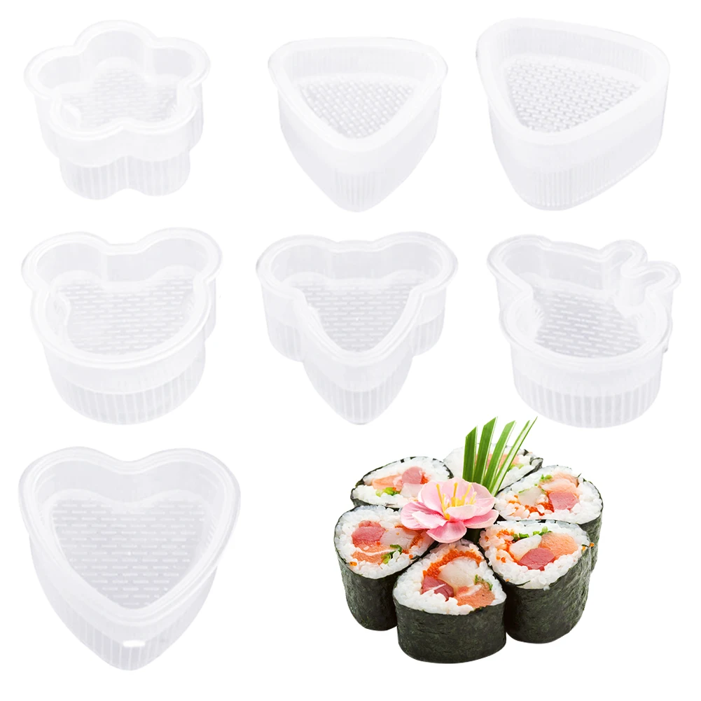 Description Picture 4 of itemSushi Rice Maker Mold Cartoon Shape Onigiri Rice Ball Set Japanese Press Maker Mold DIY Tools Bento Kitchen Gadgets Accessories