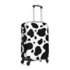 Black And White Cow Print Suitcase Cover Vacation Cow Spots Pattern Fun Luggage Case Travel Protector 3