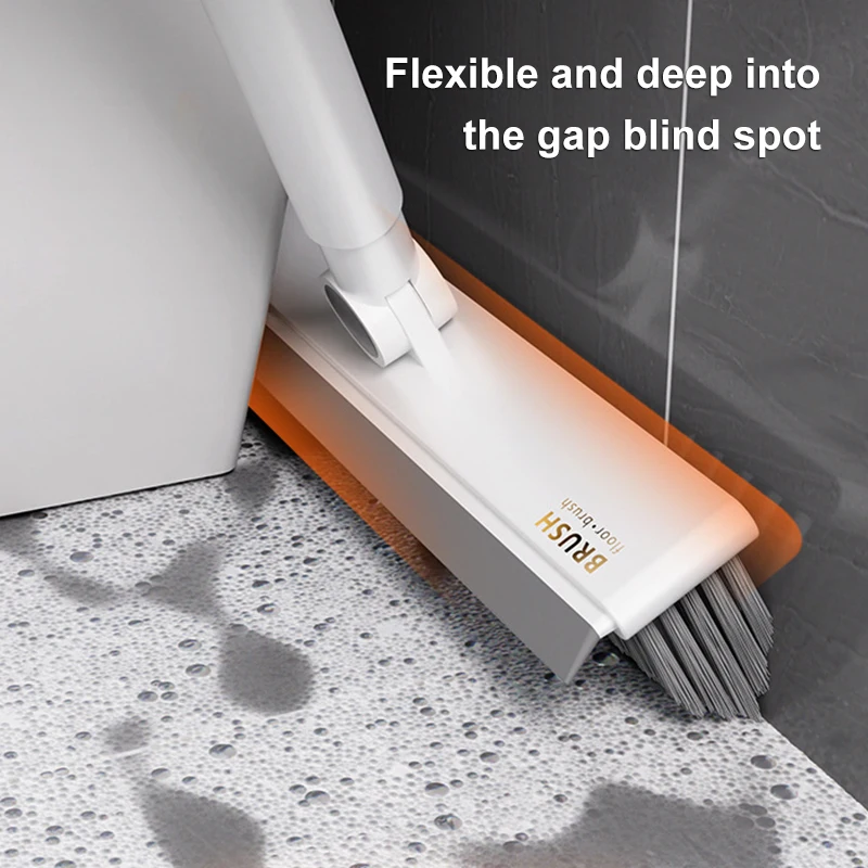 Multi-Functional Long Handle Cleaning Brush for Bathroom and Kitchen Surfaces