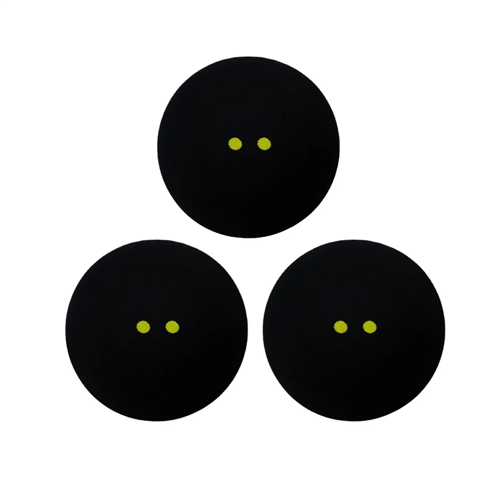 3Pcs Double Yellow Dot Squash Balls Lightweight Gear Training Squash Balls for Club Games Squash Racket Balls Competition Sports 3Pcs Double Yellow Dot Squash Balls Lightweight Gear Training Squash Balls for Club Games Squash Racket Balls Competition Sports