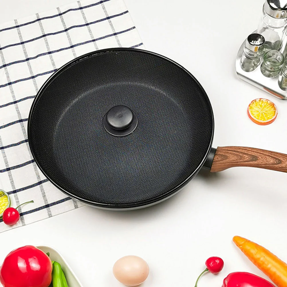 Grease Splatter Screen Frying Pan 29Cm Stainless Steel Oil Splash Guard Skillet Lid Pan Lid Fine Mesh Splash Guard Knob