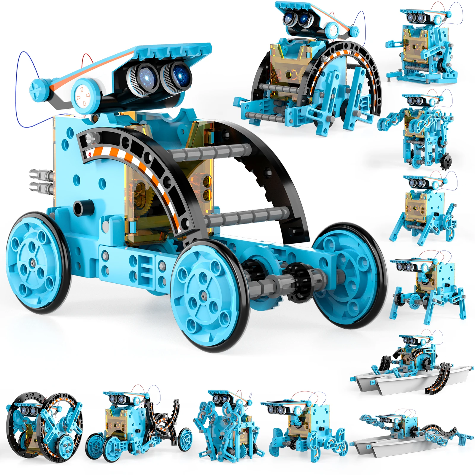 Kit de robot solar Stem 12 en 1, juguetes, regalos para niños de 3 a 8 años, conjunto educativo de experimentos científicos, regalo de cumpleaños_voghion.com