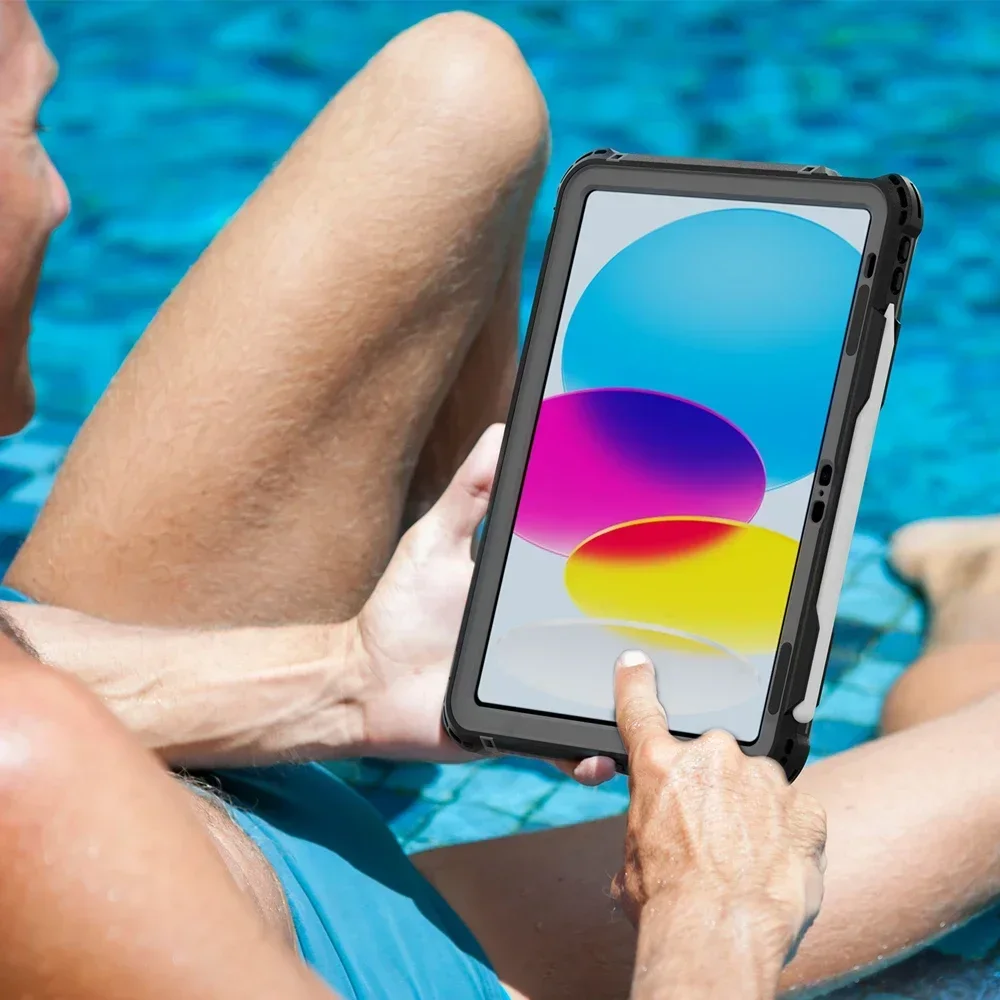 Universal Waterproof Shock-Resistant iPad Case Cover