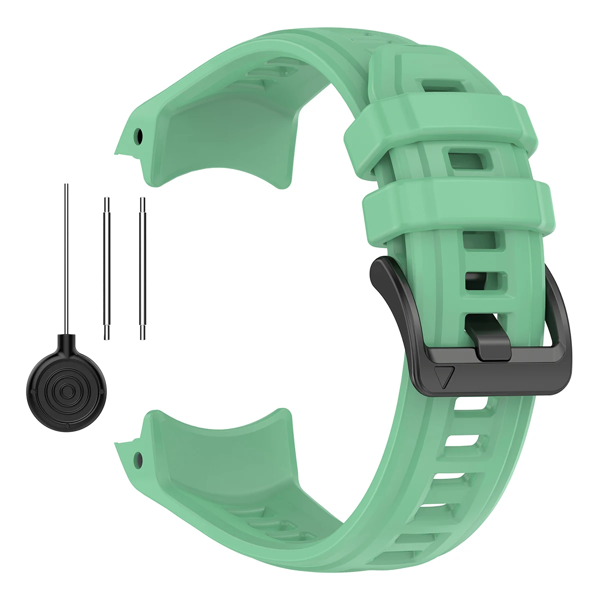 Enhanced Silicone Sport Watchband, No-Gap Design, 26mm