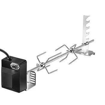 Girarrosto Grill Kit robusto portapacchi per carne staffa per Barbecue Set di attrezzi per telaio rotante automatico per Picnic escursionismo giardino all'aperto 1