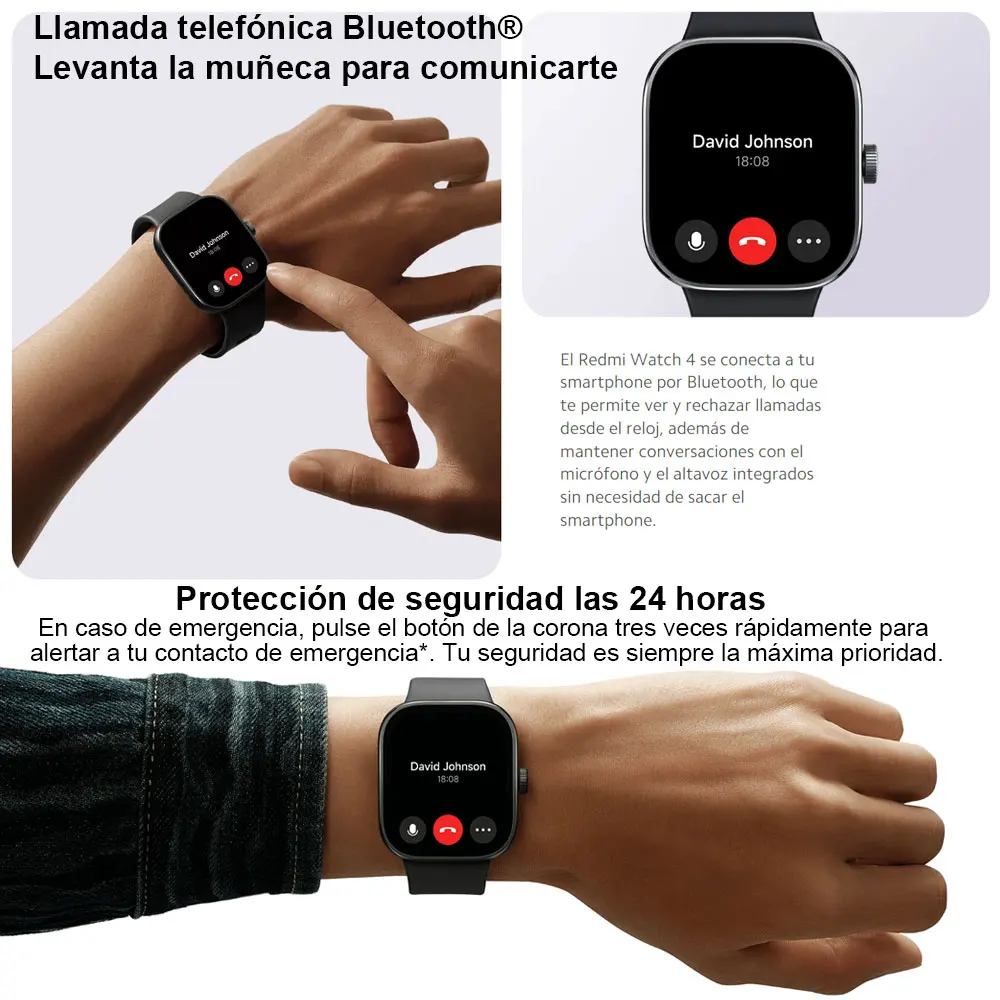 Xiaomi-reloj inteligente Redmi Watch 4, dispositivo con llamadas