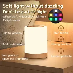 Veilleuse Led à gradation continue, lumières décoratives, lampes de tente colorées, lampe de bureau dégradé, lumière d'ambiance, accessoires de Camping 