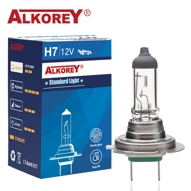 Ampoule auto x2 H7 Blue Light Day Light 12V 55W CARREFOUR : le lot