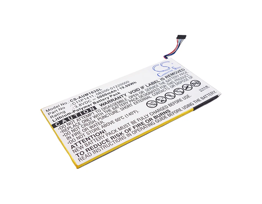 CS 5000 мАч/19.00Wh батарея для ноутбука Asus K01E ME0310K 1B 6A ME103K 1A MeMO Pad 10 0B200-01220000 C11P1411 |