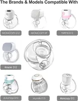Wearable Breast Pump Accessories Silicone Flanges Breast Shield Valve Diaphragm Linker Collection Cup for S9 S10 S12 2