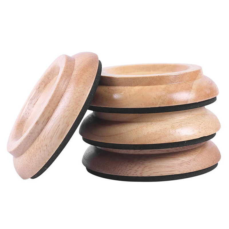 3/4Pcs Round Piano Caster Cup Soundproof Shockproof Moistureproof Compression Resistance Sofa Feet Cup Furniture Feet Protector Furniture Foot Protector